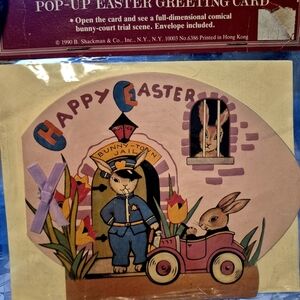 Vintage Pop-Up Easter Greeting Card
